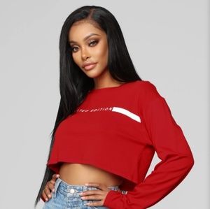 Limited edition long sleeve crop top